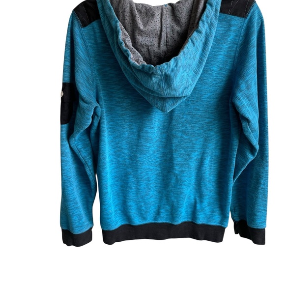 Alexander Julian Blue Lightweight Shirt Jacket Hoodie Men’s Size Small - Picture 2 of 9